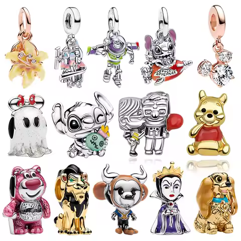 New & Hot-Selling 925 Silver Lotso Winnie the Pooh Pendant beads Fit For Original Bracelet Diy Birth