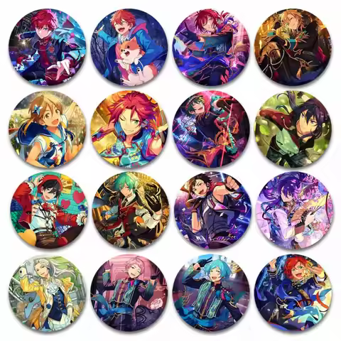 Cartoon Ensemble Stars Enamel Pin Sena Izumi Hajime Shino Otogari Adonis Badge Custom Brooches for J