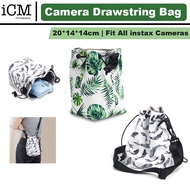 Drawstring Camera Bag for instax cameras printer mirrorless camera dslr