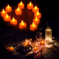 LED Tea Candles Light Householed Vela LED Battery-Powered Flameless Candles Church Warm Home Decorat