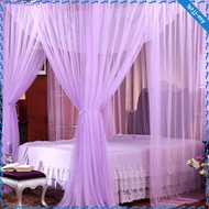 [LstjjMY] 4 Openings Bed Canopy Net Kids Bed Tents Home Bed Drapes for Women Kids
