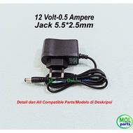 12V 0.5A Adapter 12 0.5 Ampere 5.5x2.5VOLT