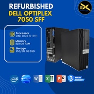Dell Optiplex 7050 SFF i5 6th Gen | 8GB Ram | 256Gb SSD [ Refurbished Budget Desktop for Office ]
