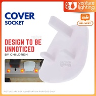 [1PCS] Cover Socket 3 Pin Plug Protection Plug Protector Safety Plug Extension Suiz Cover Anti Shock Child Outlet Cover