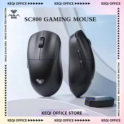 AULA SC800 Gaming Mouse PAW3395 with 8K Dongle Lightweight 37g Ultra E-sport Special Wireless 26000D