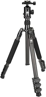 Sirui ET-2204 Carbon Fiber Tripod with E-20 Ball Head - Maximum Height 57.1 inches, Maximum Load 26.