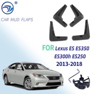 Set Molded Mud Flaps For Lexus ES ES350, ES300h, ES250 2013-2018 Mudflaps Splash Guards Front Rear Mud Flap Mudguards 2014 2015