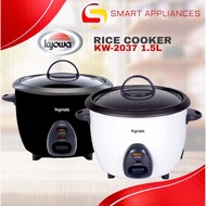 Kyowa Kw-2037 Rice Cooker 6 cups 1.5 Liters color black/white