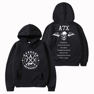 Medium clothing Sweater Pullover Hoodie Avenged A7X Logo Skull Black