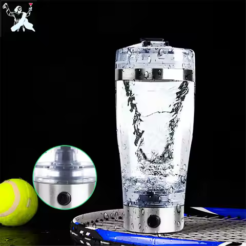 600ml Electric Cocktail Boston Shaker USB Automatic Protein Shaker Portable Mixing Mixer Vortex Torn