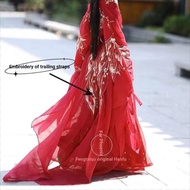 Hanfu Twelve Flower God Costumes Emperor Ji Wei Jin Costumes North South Dynasty Heavy Industry Embr