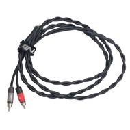 Custom Made Canare GS4 Instrument/Patch Cable With Switchraft 3.5mm Right Angle To Switcraft 2 RCA -