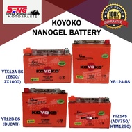 KOYOKO NANOGEL YTX12A-BS / YB125A-BS / YT12B-BS / YTZ14S  BATTERY (Z800/ZX1000)