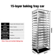 BOBI Commercial stainless steel baking tray rack 60*40CM cooling rack 12-layer plate rack steel rack