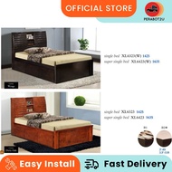 P2U XL Single Wooden Bed / Solid Wood Single Bed / Katil Kayu Bujang / Export Quality / Bed Room Fur