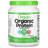 Orgain, Organic Protein Powder, Plant Based, Natural Unsweetened, 1.59 lbs (720 g)