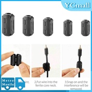 5Pcs Ferrite Core Noise Suppressor Filter Clip Ferrite Core Cord Ring Ferrite Ring Core Noise Filter