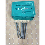 CHW Wood Screw + 3 Inch x 12 /Wood Screw CHW 3" x 12