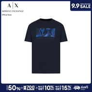 AX Armani Exchange เสื้อยืดผู้ชาย รุ่น AX 6DZTHF ZJH4Z1510 - สีฟ้า