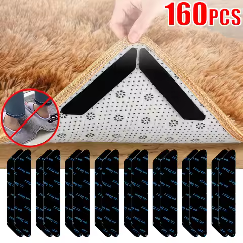 Double Sided Anti Slip Rug Grippers Reusable Carpet Anti Curling Carpet Patch Sticker Floor Rug Mat 