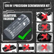 128-in-1 Screwdriver Set Highly Rigid Screwdriver with 6 Specialist Tools Easy to Grip Reusable Allo
