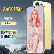 New smartphone S+24 Ultra  Snapdragon 8gen3 7800mAh Battery 4G 5G Dual Sim Card Cellphones 7.3inch