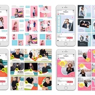Desain 1000 Template Instagram Feed Story Template Carousel Template