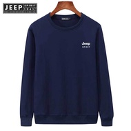 JEEP SPIRIT 1941 ESTD Cotton Authentic Men's Round Neck Pullover Hoodie
