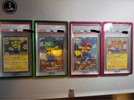  Pokemon Card Mario Luigi Pikachu PSA 10