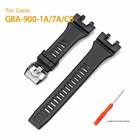 For Casio GBA-900 Men's Strap Sports Waterproof Bracelet GBA-900-1/7A/CB Resin Replacement Watchband