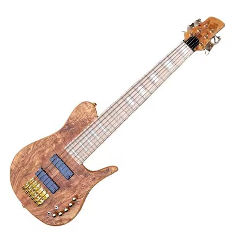 Instrument, Bass Guitar 6-String Electric Bass Guitar, Neck All-Round Bass Guitar