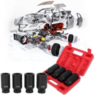 ilikestore 4pcs 1/2-Inch Drive 30 mm/32mm/34mm/36mm Deep Impact Socket  6-Point - Chrome Molybdenum 