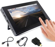 7inch HDMI LCD (H) (with case) Capacitive Touch Screen 1024x600 IPS Display Monitor with Toughened G