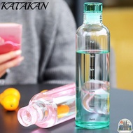 KATAKAN Drinking Cup, Leakproof Transparent Water Bottle, Aesthetic Timescale 500/750ML Juice Bottle