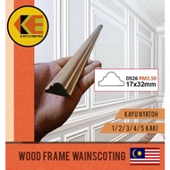 Wood moulding, wainscoting, kayu nyatuh, siap gosok