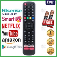 【FREE BATTERY AAA X2】 L1335V UNIVERSAL HISENSE LCD LED SMART TV REMOTE CONTROL NETFLIX YOUTUBE EN-83