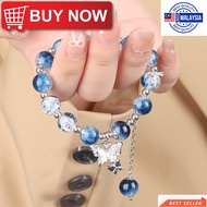 MH Heavenly Official Blessing Bracelet - Blue Pink Gradient Beads Butterfly Bracelets - Popular Jewe