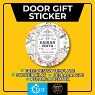 STICKER DOOR GIFT | STICKER WEDDING | STICKER GOODIES BAG | STICKER KAHWIN |