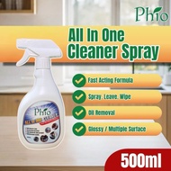 Phio Spray 500ml | All-in-One Cleaner | Removes Oil & Dirt | Glossy Surfaces | Pine Oil Scent