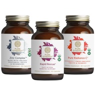 PURE SYNERGY Immediate Immune Support Bundle | Organic Vitamin C Supplement | Zinc Supplement Made w