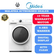 MIDEA MF100W95B 9.5kg INVERTER Front Load Washing Machine Mesin Basuh