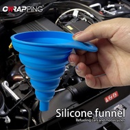 Limited Big Size Engine Funnel Petrol Change Funnels Foldable Portable Silicone Liquid Funnel Car Oi