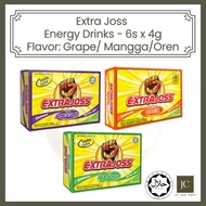 Extra Joss Energy Drinks - 6sx4g (Flavor:Grape /Mango/ Active) Extrajoss Original Extra joss Origina