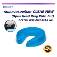 หมอนเจลรองศีรษะ CLEARVIEW Open Head Ring With Cut AP013/C 20×7.5×4.5 cm. /Bcosmo Thailand