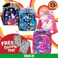 [NEW MODEL 2022] ORIGINAL SWAN Doodle (M)School Bag Primary School Bag Beg Sekolah