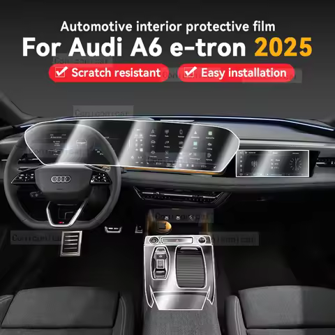 For AUDI A6 e-tron 2025 Car Panel Film Dashboard Screen Protective Sticker Interior Anti-Scratch Fil