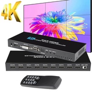 4K HD 1080P 3x3 HDMI DVI TV Splicer Video Wall Controller Processor 3X3 Multi Screen Processor Video