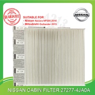 ORIGINAL NISSAN 27277-4JA0A AIR COND FILTER NISSAN NAVARA NP300 2016 MITSUBISHI OUTLANDER 2015