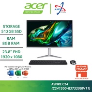 ACER ASPIRE C24-1300-R37320UW11 ALL-IN-ONE DESKTOP PC (R3-7320U 8GD5 512SSD / 23.8" FHD / W11H / OFFICE OPI)