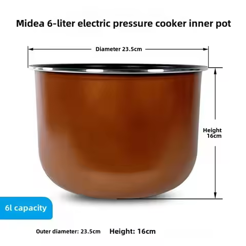 For Meid electric pressure cooker 6L/liter Copper crystal non-stick pot inner liner 12PLS605A/12PLS6